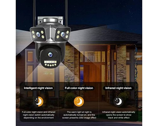 Водонепроникна камера з нічним баченням і датчиком руху QD18 4G