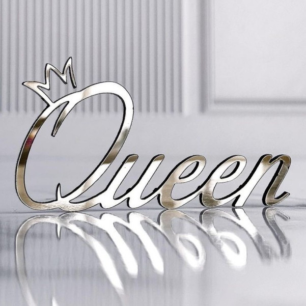 Топер Queen срібло, фото 1