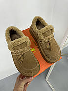 Лофери жіночі зимові MalinDagely C626-6M замшеві колір Сamel, фото 5