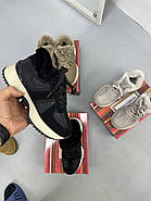 Зимові кросівки утеплені з хутром MeegoComfort 077-12Z BLACK чорні, фото 8