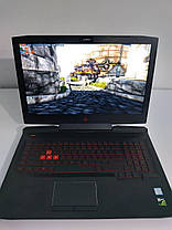 Б/в Ігровий ноутбук Б-клас HP Omen 17-265NGW 17.3" 1920x1080| i7-7700HQ| 16GB RAM| 1000GB SSD| GTX 1050 Ti 4GB, фото 2