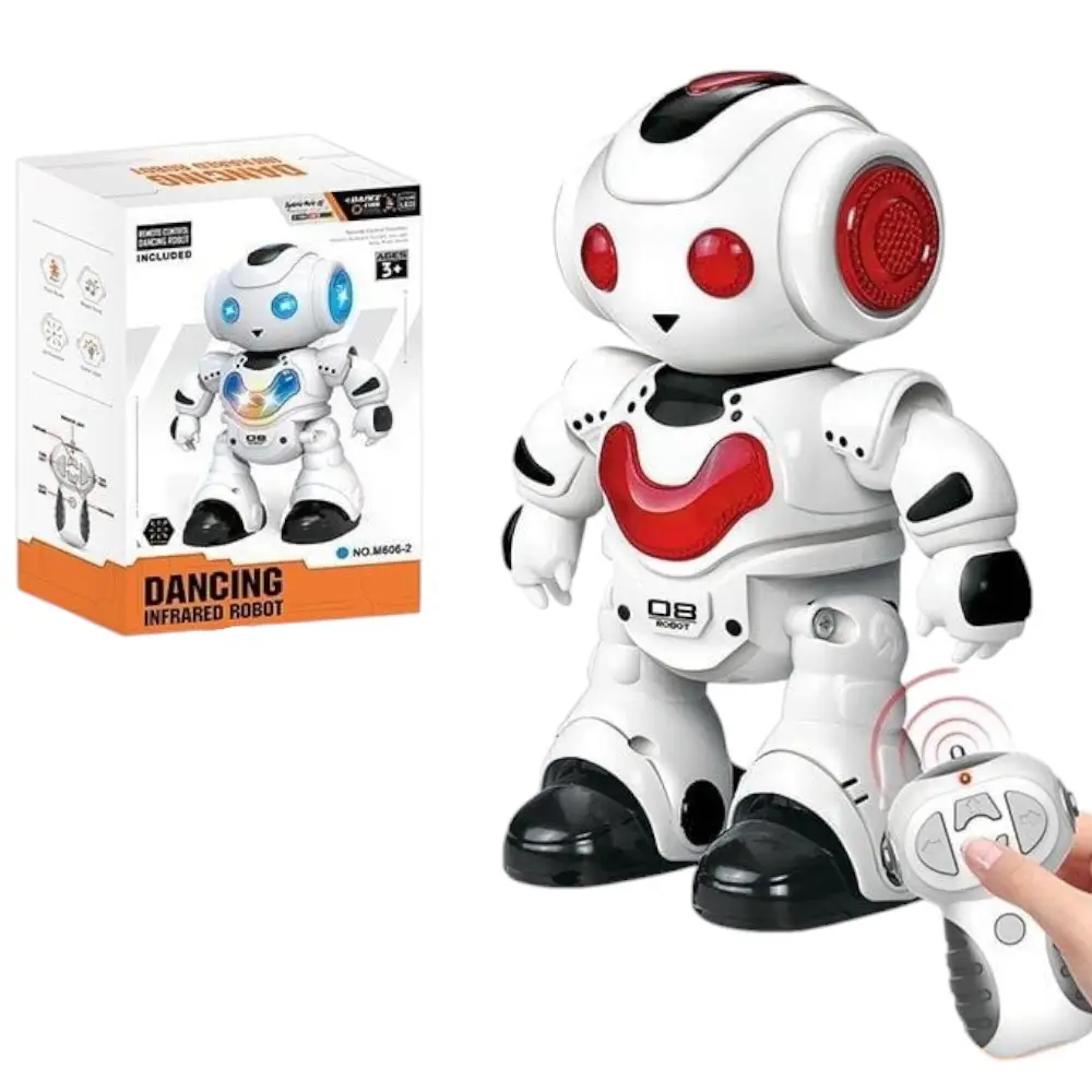 Радіокерований дитячий робот 606-2 інтерактивна іграшка з музичними та танцювальними можливостями Білий, фото 1