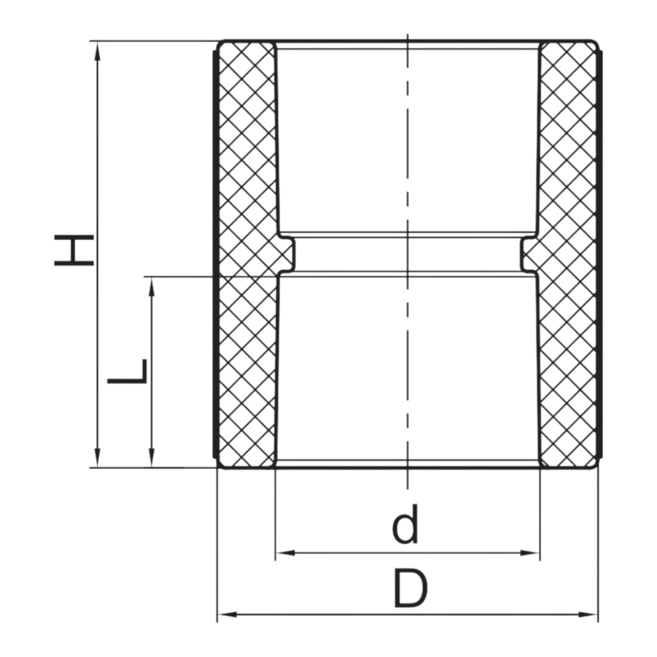 Муфта поліпропіленова KR