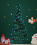 Альтернативна новорічна настінна ялинка-конструктор з підсвіткою MiracleTree Cool White, фото 2
