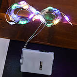 Декоративна новорічна ялинка "Сніжок" 60 см з LED гірляндою на батарейках MultiColor, фото 3