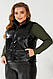 Жилет жіночий демісезонний екокожа, колір чорний, 257R68, фото 7