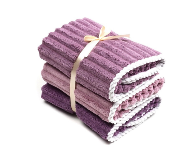 Набір лицьових рушників із мікрофібри 45*90 см, арт 019131, 3 шт, Різнокольоровий, фото 1