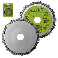 Alloid. Диск пиляльний для дерева ланцюговий 125х22,2 мм, 14 зубів