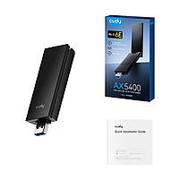 Адаптер WiFi 6E Cudy WU5400 тридіапазонний з USB 3.0 AX5400 (73-00588), фото 5