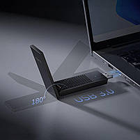 Адаптер WiFi 6E Cudy WU5400 тридіапазонний з USB 3.0 AX5400 (73-00588), фото 7