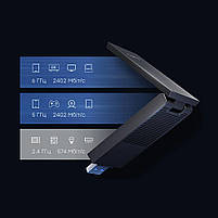 Адаптер WiFi 6E Cudy WU5400 тридіапазонний з USB 3.0 AX5400 (73-00588), фото 8
