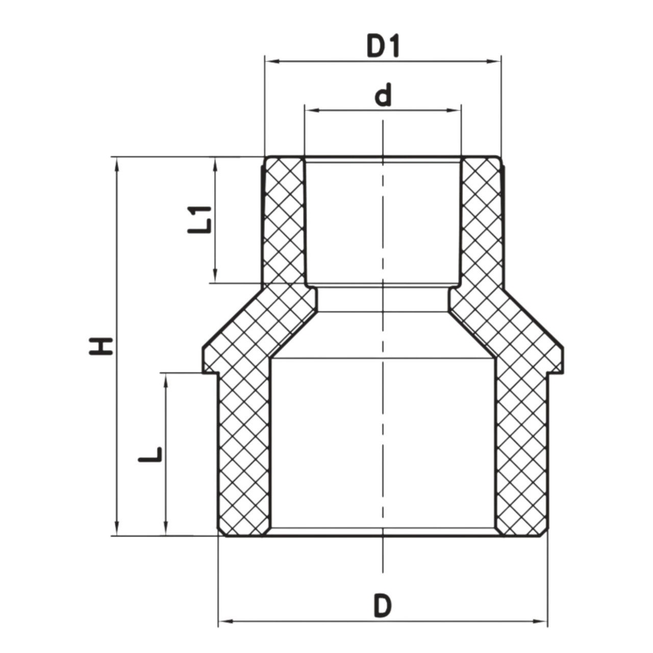 Муфта редукційна Н/В KR