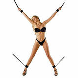 Набір для бондажу рук і ніг, чорний, фото 4