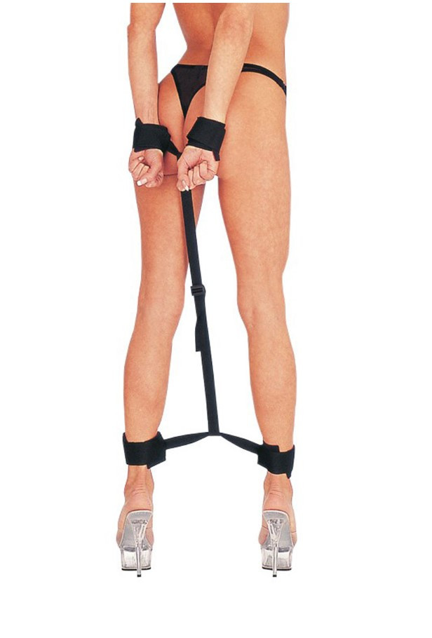 Фіксатори зап'ястя-щиколотки HANDCUFFS AND ANKLE CUFFS, чорні, O/S, фото 1