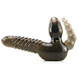 Страпон безременний з анальним стимулятором Pipedream рельєфний, чорний, 15 х 3.5 см, фото 3