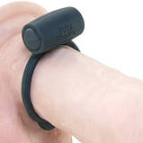 Ерекційне кільце з вібрацією Fifty Shades of Grey, чорного кольору, фото 4