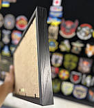 Рамка для медалей і військових нагород 28х44 см — мемобокс — дерев'яна рамка для нагород, фото 9