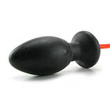 Анальний корок із накачуванням California Exotic чорно-червоний, 15.2 х 4.5 см, фото 6