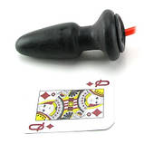 Анальний корок із накачуванням California Exotic чорно-червоний, 15.2 х 4.5 см, фото 7