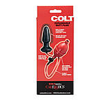 Анальний корок із накачуванням California Exotic чорно-червоний, 15.2 х 4.5 см, фото 9