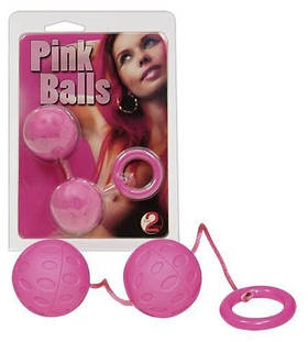 Вагінальні кульки Dream Toys Pink Balls рожеві, 23 х 5 см