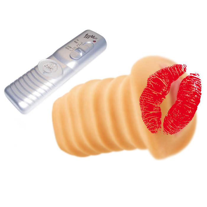 Матурбатор вагіна реалістичний із вібрацією NMC бежевий, 15.2 см, фото 1