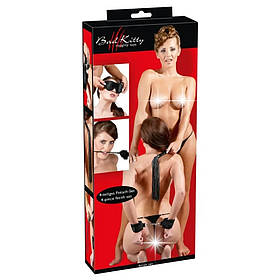 Набір БДСМ Bad Kitty 4 предмети, чорний