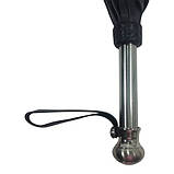 Плетка шкіряна з залізною ручкою, чорна, фото 3