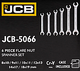 Набір розрізних ключів в чохлі 6 одиниць JCB Tools JCB-5066, фото 3