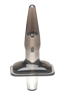 Анальна пробка MenzStuff — Purrfect Plug з вібрацією, чорна, 14.8 х 2.5 см