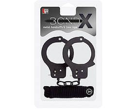 Набір наручники та бондаж BONDX Metal Cuffs