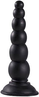 Анальна ялинка Dream Toys MenzStuff на присоску, чорна, 16.5 х 4.7 см