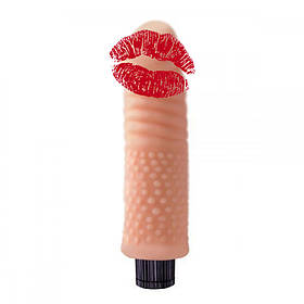 Вібратор реалістичний із рельєфом Chisa Real Touch No.05 бежевий, 18.5 х 4 см