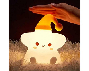 Акумуляторний силіконовий Світильник-нічник зірочка