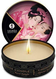 Свічка масажна Shunga, 30 мл, Massage Candle Rose Petals соєва