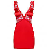 Сексуальна червона сорочки з мереживом L/XL, фото 4