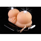 Мастурбатор груди з вагіною Chisa ManQ Sophia Titty Fuck з вібрацією, бежевий, фото 4