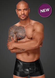 Шорти вінілові з декоративними складками від NOIR S