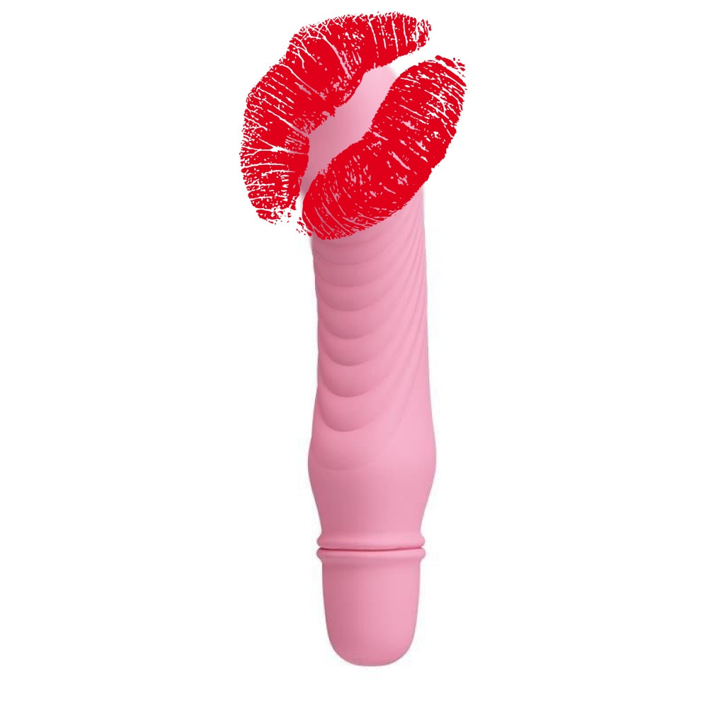 Вібратор реалістичний Baile рожевий, 13.5 х 3 см, фото 1