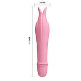 Вібратор багатошвидкісний Baile Edward рожевий, 14.5 см х 2.9 см, фото 4