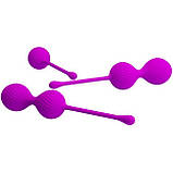 Вагінальні кульки Baile, фіолетові, фото 2