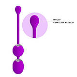 Кульки вагінальні з вібрацією, фіолетові, фото 3