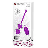 Кульки вагінальні з вібрацією, фіолетові, фото 4