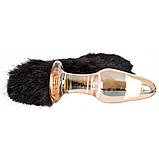 Анальна пробка з хвостом Glass Plug With Tail, фото 3