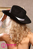 Сексуальний капелюх ковбоя Sunspice Lingerie чорний, OS, фото 2