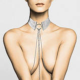 Кольє-нашийник із ланцюжком Bijoux Indiscrets, срібне, 59 см, фото 5