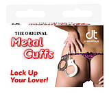 Наручники металеві Dreamtoys із ключиками, сріблясті, 25.5 х 6.9 см, фото 2