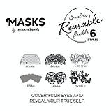 Самоклейна вінілова маска Anna Bijoux Indiscrets, чорна, One Size, фото 7