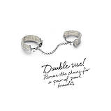 Браслети-наручники Bijoux Indiscrets перлинні, білі, фото 3