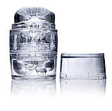 Мастурбатор хай-тек Fleshlight Quickshot, рельєфний, кібершкіра, прозорий, 11 х 7 см, фото 3